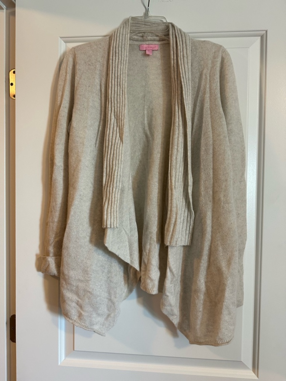 Lilly Pulitzer grey cashmere cardigan, medium
